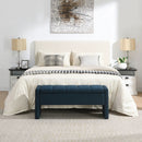 Modern Upholstered Large Bed End Bench With Storage by Unique Piece Furniture