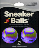 Sneaker Balls Odor-Fighting Shoe Fresheners, Eliminates Unpleasant Smells, Perfect For Sneakers, Gym Bags, Gear Bags, Drawers, Lockers, And More!, Radial Tie Dye, 2 Pack by CozyNest Decor