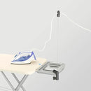 Brabantia Size C Ironing Board (49 x 18in) 7 Height Options, Solid Steam Iron Rest Holder & Linen Rack & Cord Holder (Ecru) Non-Slip Feet, Anti-Collapse Child Locks by CozyNest Decor