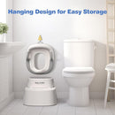 Maliton Baby Potty Training Seat with Step Stool, Toddler Toilet Seat for Boys Girls, Anti-Slip Toddler Stool for Bathroom, Kitchen, Toilet Potty Training Set(One Potty Seat+Two Step Stool for Kids) by TinyTreasures Baby Boutique