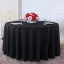 Surmente 120 inch Round Tablecloths -5 Pack Black Round Table Cloths, Polyester Fabric Table Covers for Wedding, Party, Banquet, or Restaurant by CozyNest Decor