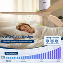 Low Profile Flush Ceiling Fan Without Light - Matte White / White by HouseOfZazla