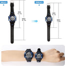 Kids Watch,Boys Watch for 3-15 Year Old Boys,Digital Sport Outdoor Multifunctional Chronograph LED 50 M Waterproof Alarm Calendar Analog Watch for Children with Silicone Band,Kids Gift by TinyTreasures Baby Boutique