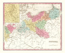 Vintage Map of Prussia 1836