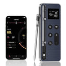 Wireless Meat Thermometer Digital 800FT Long Range Food Thermometer with Bluetooth Thinner Meat Probe for Remote Temp Monitoring of BBQ, Oven, Grill, Smoker, Air Fryer, iOS & Android App by TinyTreasures Baby Boutique
