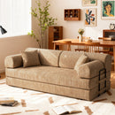 Modern 2 Tone Fabric Convertible Sleeper Sofa Bed by HouseOfZazla
