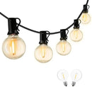 25FT LED Globe String Lights,Waterproof Hanging String Light with 15 Warm White Shatterproof G40 Bulbs(1 Spare), for Indoor/Outdoor Commercial Decor (25FT) by GreenHaven Gardens