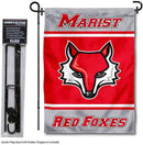 College Flags & Banners Co. Marist Red Foxes Garden Flag with Stand Holder by GreenHaven Gardens