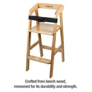 PandaEar Wooden High Chair for Toddlers, Adjustable Child Highchair Feeding Chair with Removable Cushion & Steps for Kids Dining, Eating, Studyin (Natural) by TinyTreasures Baby Boutique