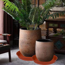 2 Pack of 20 22 inch Plant Saucer (19.1 inch Base), 3.6" Depth Tray, Large Deep Heavy Duty Saucers for Pots, Garden Bird Bath Bowl, Plant Trays for Indoors Outdoor (21", Terracotta) by GreenHaven Gardens