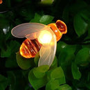 Remote Bee String Lights, 19.5Ft 40 Led Bee Shape Fairy String Lights Battery Operated String Lights for Garden, Patio, Lawn Decoration with Remote Control(Warm White) by GreenHaven Gardens