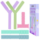 ERKOON 5 Pack Sensory Chew Toys for Autistic Children, Silicone Chewy Tubes Teething Tubes for Autism, ADHD, SPD, Chewies with Special Needs, Oral Motor Chewy Tool for Sensory Kids by TinyTreasures Baby Boutique