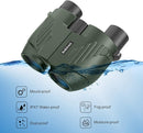 20X25 Compact Binoculars for Adults and Kids,Large Eyepiece Waterproof Binocular，Easy Focus Small Binoculars for Bird Watching,Hiking and Concert, Green by TinyTreasures Baby Boutique
