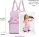 KL928 Girls Bowknot Polka Dot Cute Mini Backpack Small Daypacks Convertible Shoulder Bag Purse for Women by TinyTreasures Baby Boutique