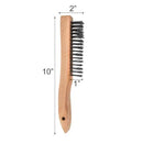 Elsjoy 12 Pack Wire Brush with Wooden Handle, 10 Inch Stainless Steel Wire Scratch Brush Wire Cleaning Brush Set for Removing Rust, Paint, Welding Slag by CozyNest Decor
