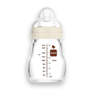 MAM Premium Glass Baby Bottles, Easy Switch Between Breast and Bottle, Feel Good Slow Flow, Newborn Essentials Must Have, 0+ Months, BPA Free, 6oz, Boy, 1 Pack by TinyTreasures Baby Boutique