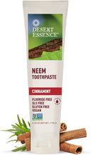 Desert Essence Natural Neem Toothpaste - Cinnamint - 6.25 Oz - Pure Essential Oil - Baking Soda - Complete Oral Care - Sea Salt - Refreshing Taste - Promotes Buildup Reduction by CozyNest Decor