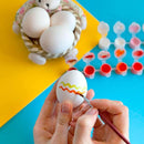 CALPALMY 24 Pieces Hyper-Realistic White Wooden Eggs - 2 Dozen Fake Easter Eggs for Painting, Decorating, Crafting, Pretend Play, Simulation Toys, Fake Food, Nest Box Training by TinyTreasures Baby Boutique