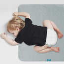 Waterproof Crib Mattress Protector 27" x 38", Non-Slip & Sturdy Mattress Pad Mat, 4 Layers Incontinence Bed Pad for Children Adults, Pets Training Pee Pad, Grey by TinyTreasures Baby Boutique
