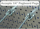 Wall Control 30-WRK-400WB Standard Workbench Metal Pegboard Tool Organizer,White/Black by GreenHaven Gardens