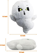 SUNLIN Interactive Halloween Ghost Cute Soft Plush Toy Gift for Adults & Kids 3+, Touch & Sound Activated Prank with Sound & Glowing Eyes, Scary Party Supplies Home Decor by TinyTreasures Baby Boutique