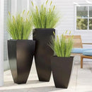 Melorca&Guilla Artificial Plants 6PCS 27“ Fake Tall Onion Grass Faux Plant,Artificial Grass Greenery Shrubs Bushes for Garden Porch Window Box Shop Office Home Décor by CozyNest Decor