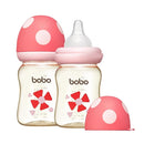 YOHKOH PPSU Baby Bottle Wide Neck, Newborn Anti-Colic Baby Bottle with Natural Response Nipple, Streamlined Body, Easy to Clean (5.4oz (Pack of 2), Red) by TinyTreasures Baby Boutique