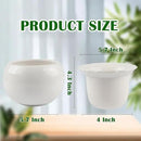 African Violet Pots, 6 inch Ceramic Easy Self Watering Plant Pot for Busy Plant Lovers, Automatically Absorb Appropriate Amount of Water, Flower Pot Indoor-Plants Not Included by GreenHaven Gardens
