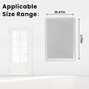 self Adhesive Curtains Portable Blackout Curtain Simple and Easy to Install Bedroom Window Thermal Lnsulated Kitchen Room Darkening Black Small Drapes, 47" W X 71" L, White, 1 Panel by TinyTreasures Baby Boutique