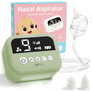 HEYVALUE Nasal Aspirator for Baby, Hospital Grade Nose Sucker with 9 Levels Suction, Night Light and Nursery Rhyme Soothing, Electric Nose Suction for Baby with Food-Grade Silicone Tips Green by TinyTreasures Baby Boutique