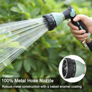 FANHAO Garden Hose Nozzle Heavy Duty, 100% Metal Water Hose Nozzle Sprayer with 8 Spray Patterns, High Pressure Sprayer Nozzle with Thumb Control, On Off Valve for Garden Watering, Car & Pet Washing by GreenHaven Gardens