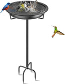 Metal Bird Bath for Outside Garden Birdbath Bowl, 36.2" Height Freestanding Bird Feeders for Outdoors with 4 Prongs Base Stake, Standing Birdfeeders for Yard Lawn Decor (Black) by GreenHaven Gardens