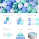 GOGOSO Ball Pits Balls for Toddlers Pack of 50 100 200 Plastics Shape Ball Non-Phthalate Non-BPA Non-Toxic 2.2-Inch Crush Proof Play Balls by TinyTreasures Baby Boutique