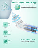 Koalababy Electric Nasal Aspirator for Baby, Large Flow, Baby Nose Sucker with 3 Suction Levels, Rechargeable Nose Cleaner for Toddlers, Music and Light Soothing, Soft Silicone Tips by TinyTreasures Baby Boutique