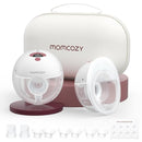 Momcozy M5 Hands-Free Wearable Breast Pump, Double-Sealed Flange for Baby-Like Comfort, 3 Modes & 9 Suction Levels, Portable Electric Pump – 24mm, 2-Pack Cozy Red by TinyTreasures Baby Boutique