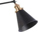 JONATHAN Y JYL7462A-SET2 Rover 7" Farmhouse Industrial Adjustable Arm Metal LED Wall Sconce Rustic Bohemian 2700K 4W Bulb for Entryway Lobby Kitchen Bathroom Bedroom Hallway, Black (Set of 2) by CozyNest Decor