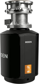 Moen Host Series Garbage Disposal for Kitchen Sink with Power Cord, Control Activation, Sound Reduction, GXB75C by CozyNest Decor