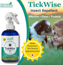 3 Moms Organics TickWise 8oz, Made with All Natural Essential Oils, DEET-Free, Tick and Insect Repellent, Plant Based Essential Oils, All Natural Ingredients Great for Adults, Kids, Dogs & Horses by TinyTreasures Baby Boutique