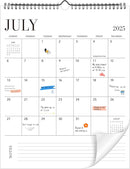 Wall Calendar 2025-2026, 18 Month Calendar from July 2025 to December 2026 14.5" x 11.8" Large Desk Calendar with Twin-Wire Binding for Home Office Planning Personal Organisers, Simple Style by TinyTreasures Baby Boutique