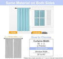 Simplebrand Blackout Extra 10ft Curtains for Patio 120 Inches Long 2 Panels Set, Solid Thermal Insulated Energy Saving Rod Pocket Window Treatment Curtains Blackout Drapes, 50" Wx120 L, Aqua by TinyTreasures Baby Boutique