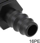 uxcell Barb Drip Pipe Connector 1/2 BSPT Male Thread 16PE Hose Fitting for Garden Agricultural Irrigation System, Plastic 25pcs by GreenHaven Gardens