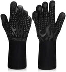 Comsmart BBQ Gloves, 1472 Degree F Heat Resistant Grilling Gloves Silicone Non-Slip Oven Gloves Long Kitchen Gloves for Barbecue, Cooking, Baking, Cutting by GreenHaven Gardens