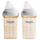 Hegen Easy to Clean Anti-Colic Baby Bottle, 8oz for 3 to 6 Months (2-Pack) by TinyTreasures Baby Boutique