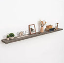 72 inch Floating Shelves for Wall, 8" Deep Rustic Reclaimed Barnwood Shelves, Floating Shelf Wall Hanging Shelves with Invisible Heavy-Duty Metal Bracket | Wall Mounted | Farmhouse Style, 1PC,Grey by CozyNest Decor