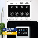 2 in 1 Bottom Load Water Cooler Dispenser with Ice Maker for 3 Gallon Bottle 17lbs Daily Capacity (NO HOT Water) Black by CozyNest Decor