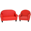 Children's Factory As We Grow Chair and Couch, Flexible Seating for Daycare or Preschool, Kids Reading Couch, Playroom Furniture, Red by CozyNest Decor