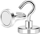 MIKEDE Magnetic Hooks, 80LB+ Heavy Duty Magnetic Hooks Cruise with Epoxy Coating for Refrigerator, Strong Magnet Hooks for Tool Room, Magnetic Metal Hooks for Grill - 8 Pack by CozyNest Decor