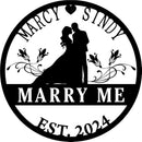 Personalized Wedding Gifts | Custom Metal Signs| Couples Gift for Her | Wedding Date Sign | Engagement Gift | Anniversary Gift | Bridal Shower Gift | Wedding Anniversary Gift | Metal Art by CozyNest Decor