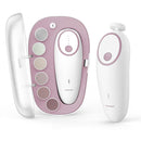 Momcozy Baby Nail File Electric, Rechargeable Baby Nail Clipper, Gentle Baby Nail Trimmer Electric with Night Light, 7 Grinding Head Replacement Pads, Pink by TinyTreasures Baby Boutique