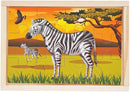OLYDAUS Wooden Jigsaw Puzzles - Farm and Wild Animals - Set of 8 Puzzles - Preschool Kids and Toddlers Age 3 4 5 by TinyTreasures Baby Boutique